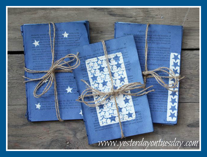 Starry Night Dyed Book Pages Three Designs