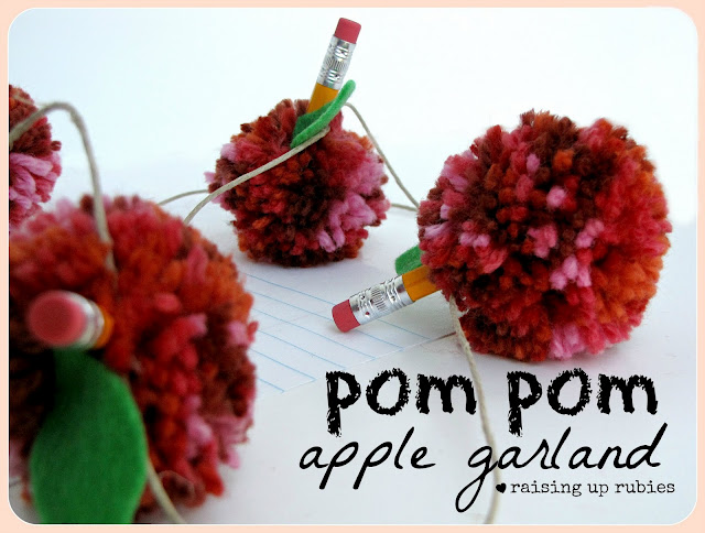 Pom Pom Apple Garland