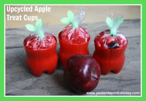 Upcycled Apple Treat Cups - Yesterday on Tuesday