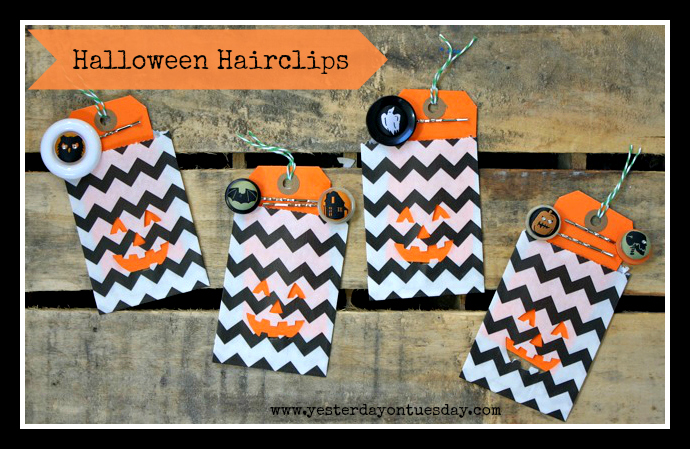 Halloween Hairclips - Yesterday on Tuesday
