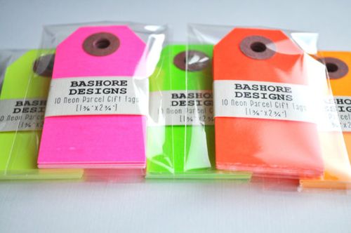 Neon Gift Tags - Bashore Designs