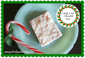Candy Cane Chocolate Bars - Yesterday on Tuesday #candycanes #christmas #dessert #peppermint