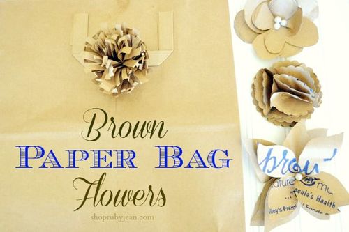 Paper Bag Flowers