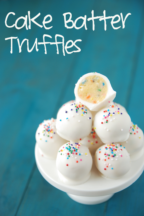 Cake Batter Truffles - The Novice Chef