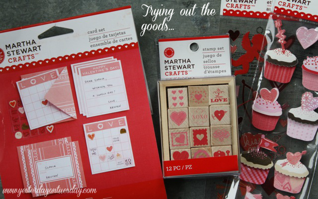 Martha Stewart Crafts - Yesterday on Tuesday #marthastewartcrafts #valentine's day