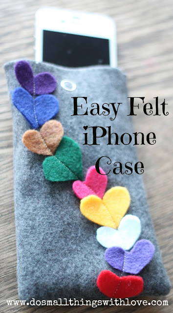 Easy Felt iPhone Case - Do Small Things with Love