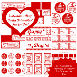 Free Mega Set of Valentine's Day Printables