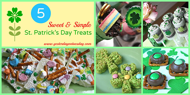 5 ST. Patrick's Day Treats Collage