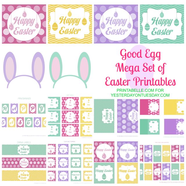 Free set of Easter printables