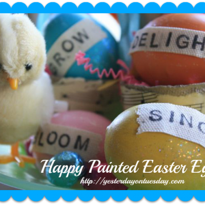 Happy Painted Easter Eggs
