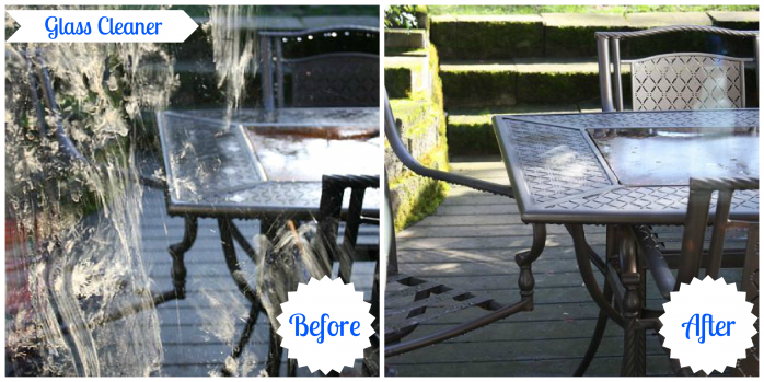PIX Glass Cleaner Before and After