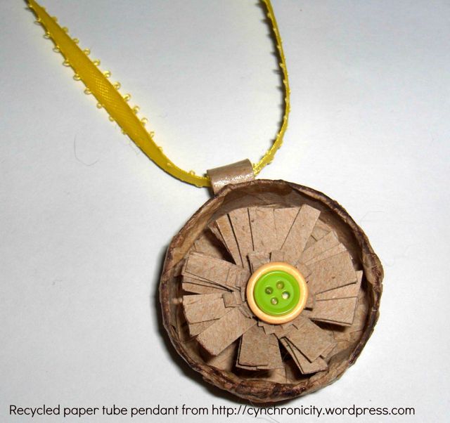 Recycled Floral Pendant - Creative Cynchronicity