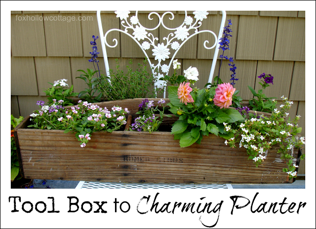 Tool Box to Charming Planter - Fox Hollow Cottage