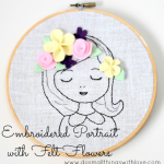 Portrait with Embroidery