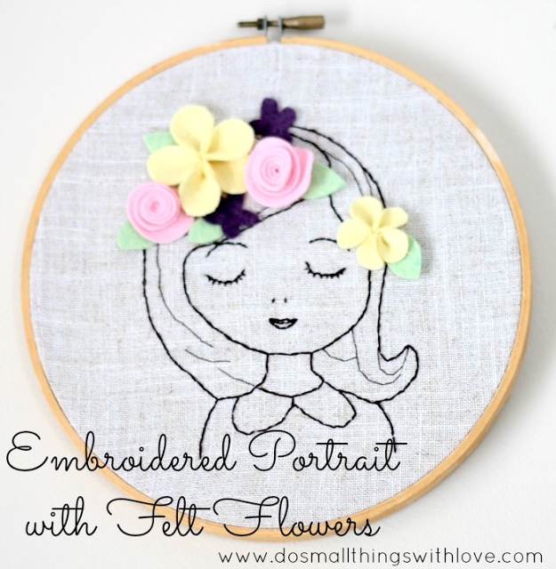 Portrait with Embroidery