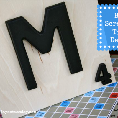 Big Scrabble Tile Decor