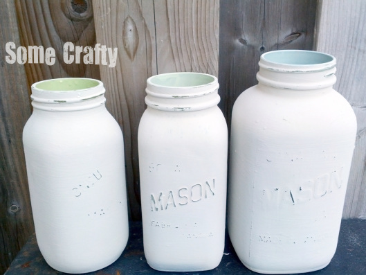 Chalk Paint Mason Jars