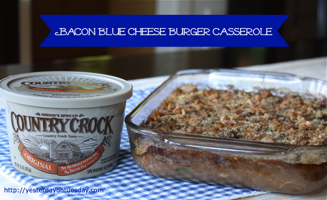 Bacon Blue Cheese Burger Casserole