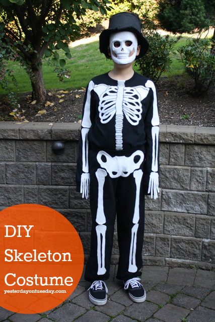 Diy Skeleton Costume Yesterday On Tuesday