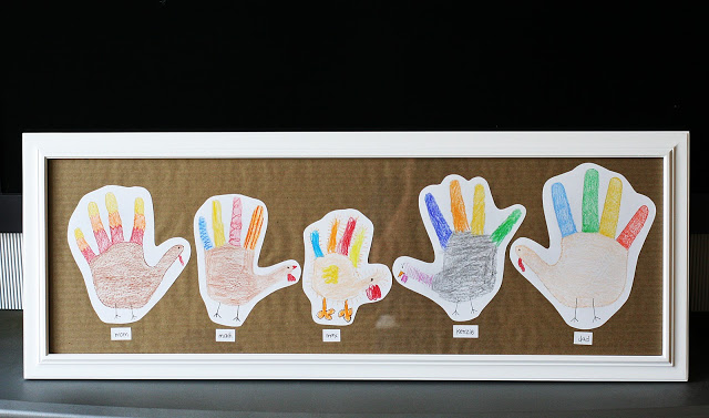 Handprint Turkey Family
