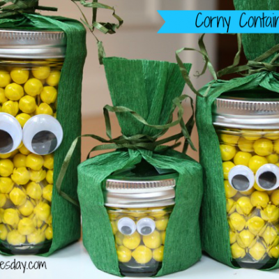 Corny Containers Thanksgiving Craft