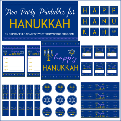 Hanukkah Party Printables