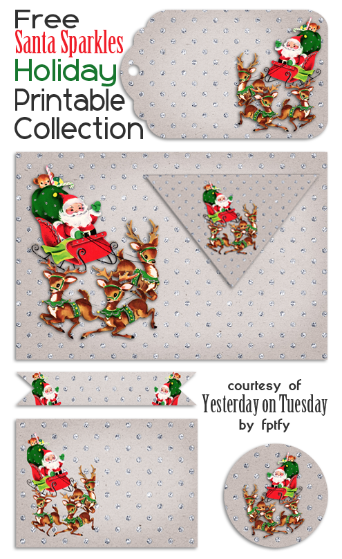 Vintage Christmas Party Printables