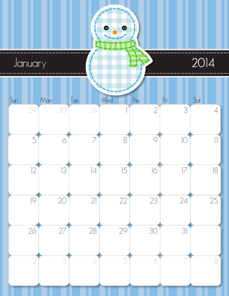 A Dozen Free 2014 Calendars