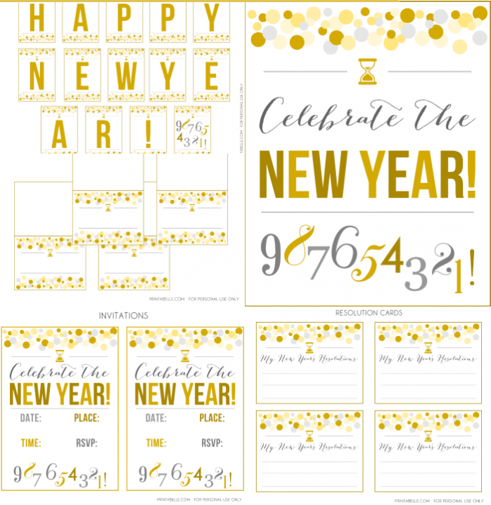 5 Free New Year's Eve Printables