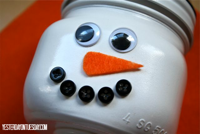 Snowman Mason Jar Craft