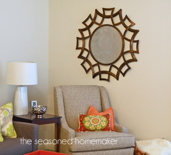 DIY Faux Antique Mirror by The Seasoned Homemaker