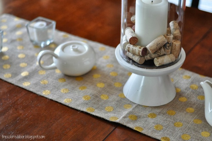 Burlap Table Runner by The Colored Door