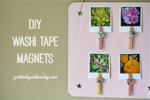 DIY Washi Tape Magnets