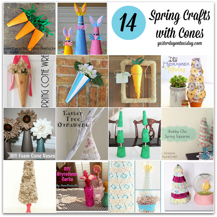 Spring Crafts with Cones