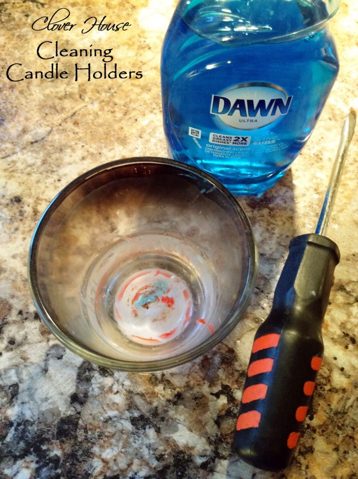 Cleaning and Reusing Candle Holder