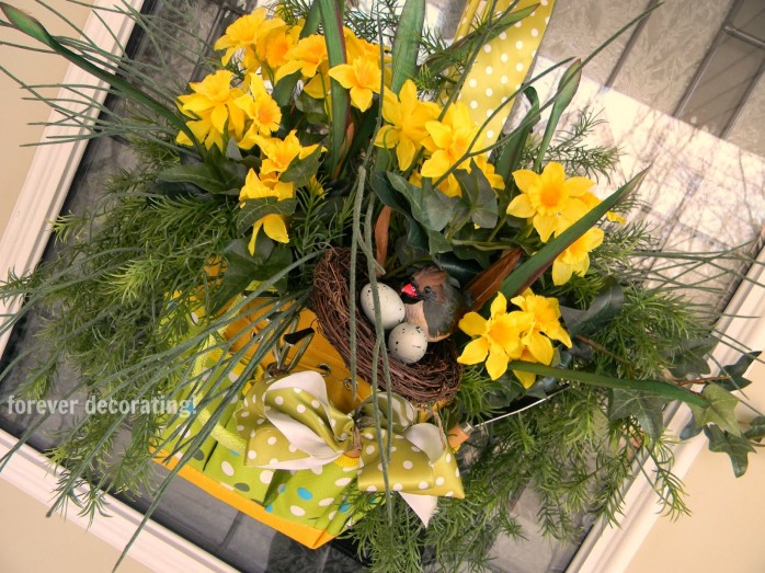 Spring Door Decor by Forever Decorating