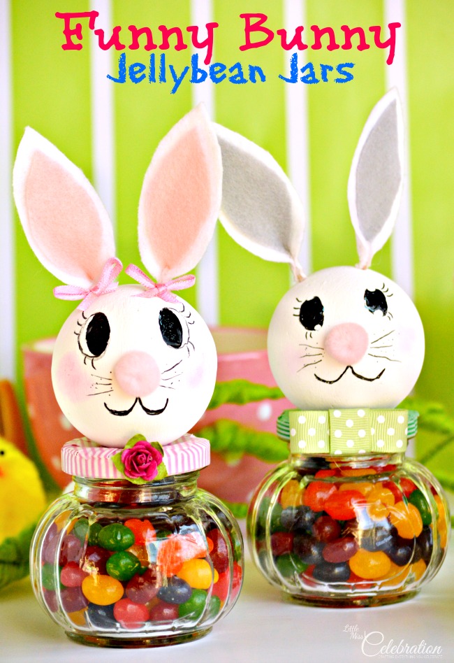 Funny Bunny Candy Jars