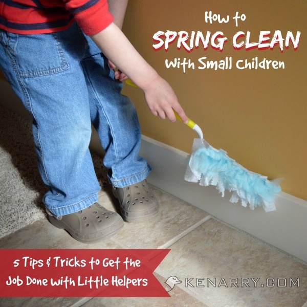 How to Spring Clean with Small Children