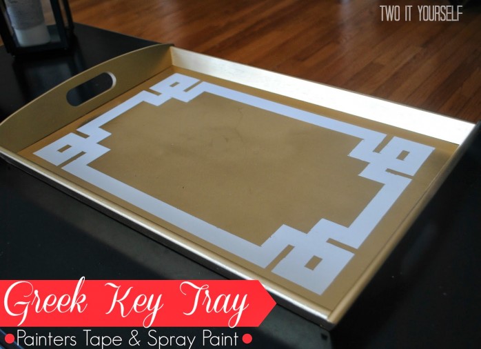 greek key tray