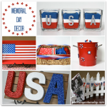 Patriotic Decor for Memorial Day and 4th of July #memorialdaycrafts #memorialday #4thofjulycrafts