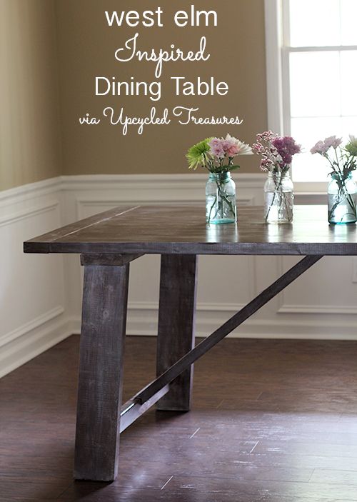 West Elm Inspired Dining Table