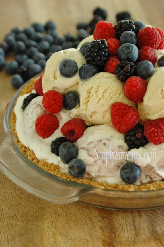 Berries and Ice Cream Pie