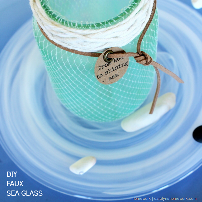 DIY Faux Sea Glass 