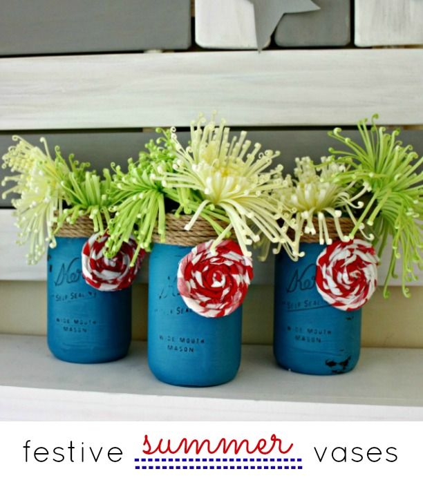 Festive Summer Vases by View from the Fridge
