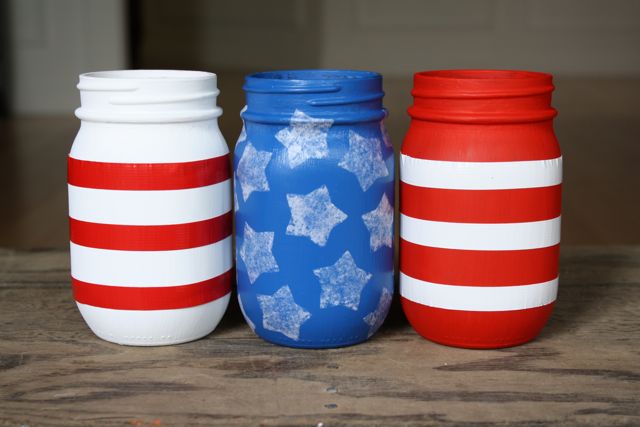Patriotic Vases Stripes