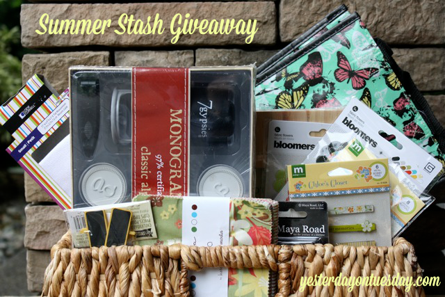 Win a basket of craft goodies in the Summer Stash Giveaway