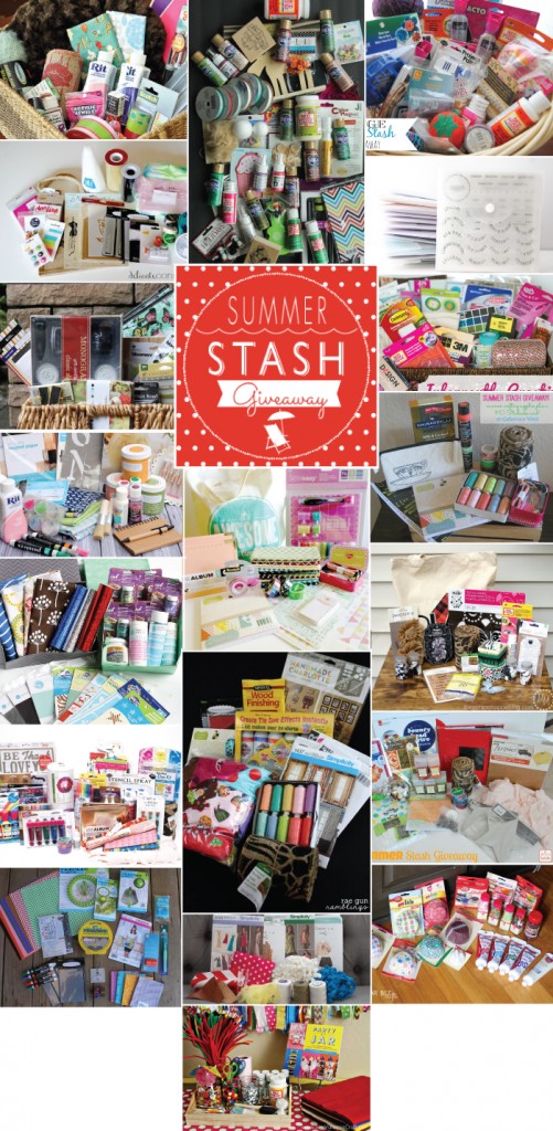 Win a basket of craft goodies in the Summer Stash Giveaway