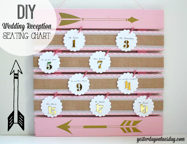 How to make a gorgeous Wedding Reception Seating Chart
