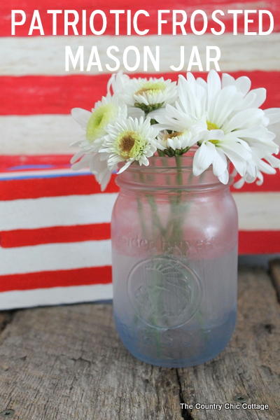 painted frosted glass mason jars by the country chic cottage