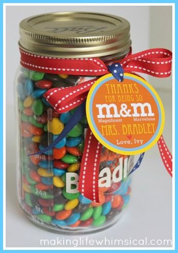 Candy in a Mason Jar by Making Life Whimsical